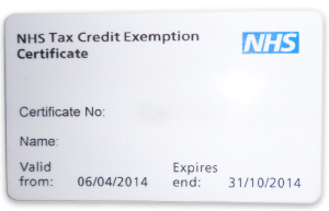 NHS Tax Credit Kártya