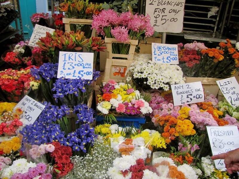 virágpiac Londonban