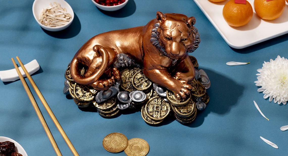 kinai oroszlan asztal dísz