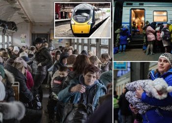 Az Egyesült Királyságba érkező ukrán menekültek ingyenesen utazhatnak a vonaton