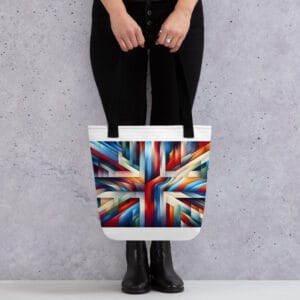 Abstract British Flag Tote Bag