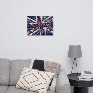 Modern British Flag Art Canvas