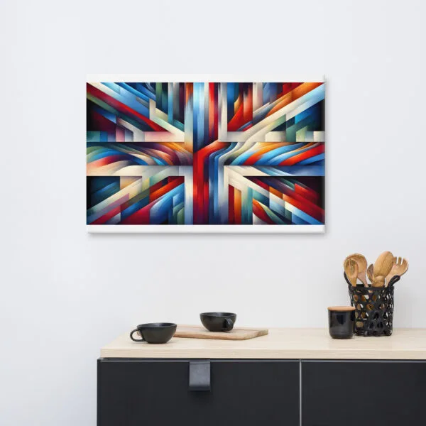 Abstract British Flag Canvas