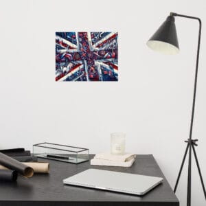 Modern British flag Art Photo Paper Poster