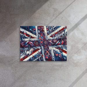 Modern British flag Art Thin canvas
