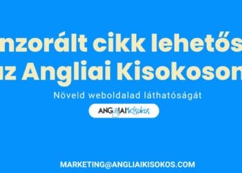 Szponzorált cikk lehetőségek az angliai kisokoson