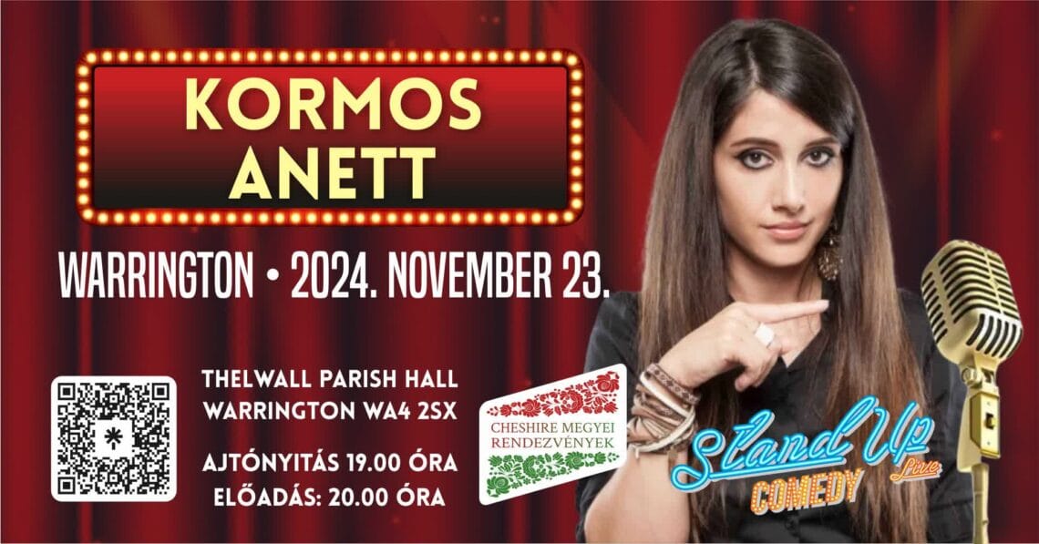 Kormos Anett Stand Up Estje Thelwall Parish Hallban