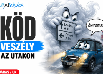ködös időjárás - Ködveszély a brit utakon